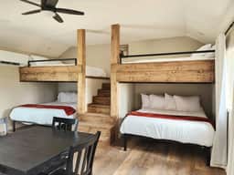 Refined Rustic: Pine Lodge + Private Bunkhouse