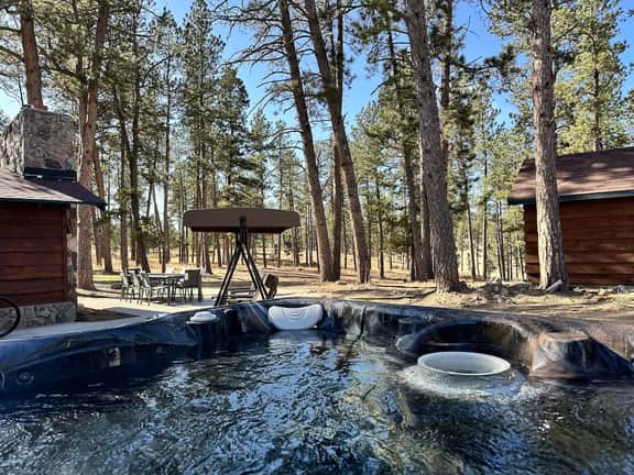 Refined Rustic: Pine Lodge + Private Bunkhouse
