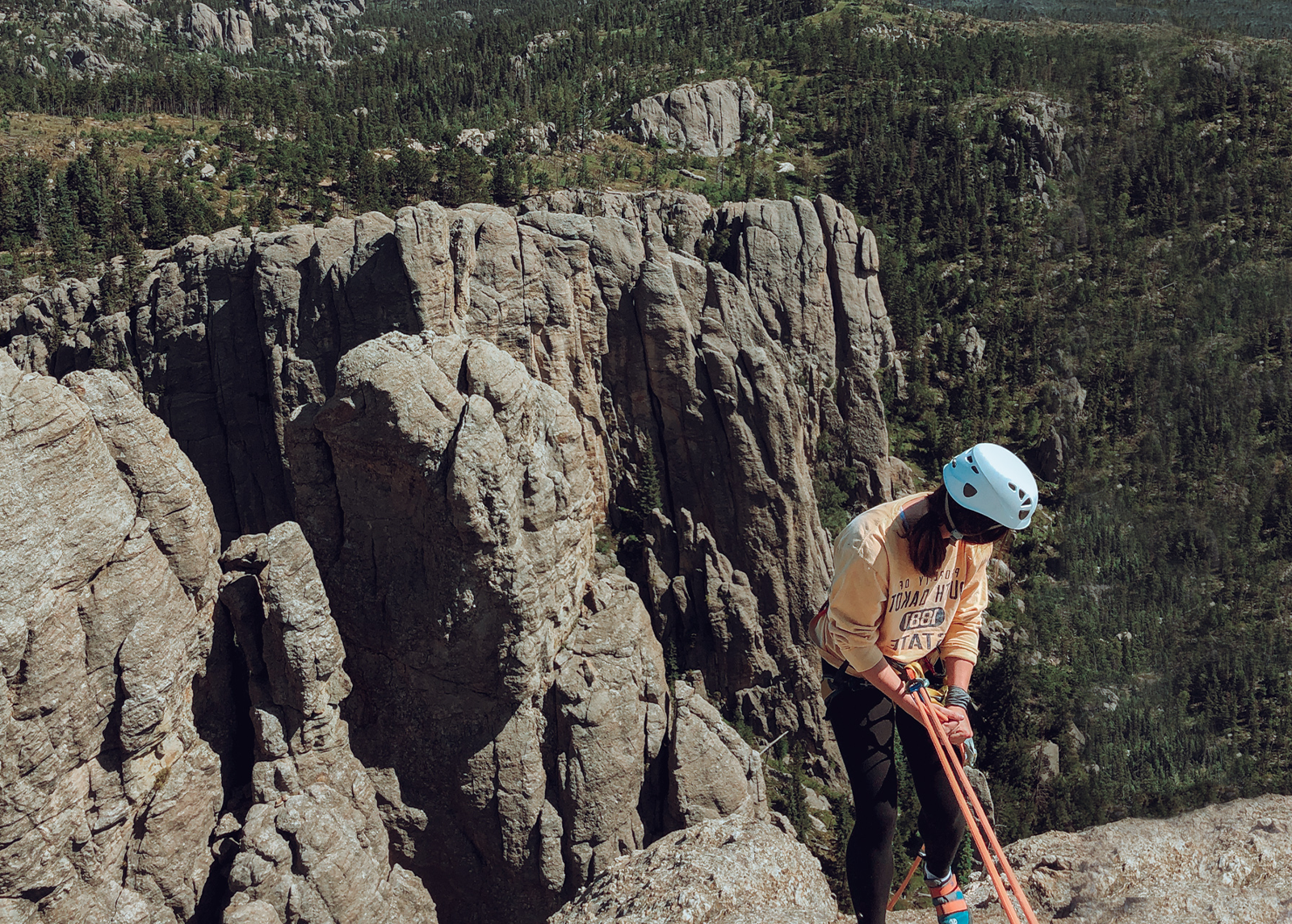 Climbing in the Black Hills