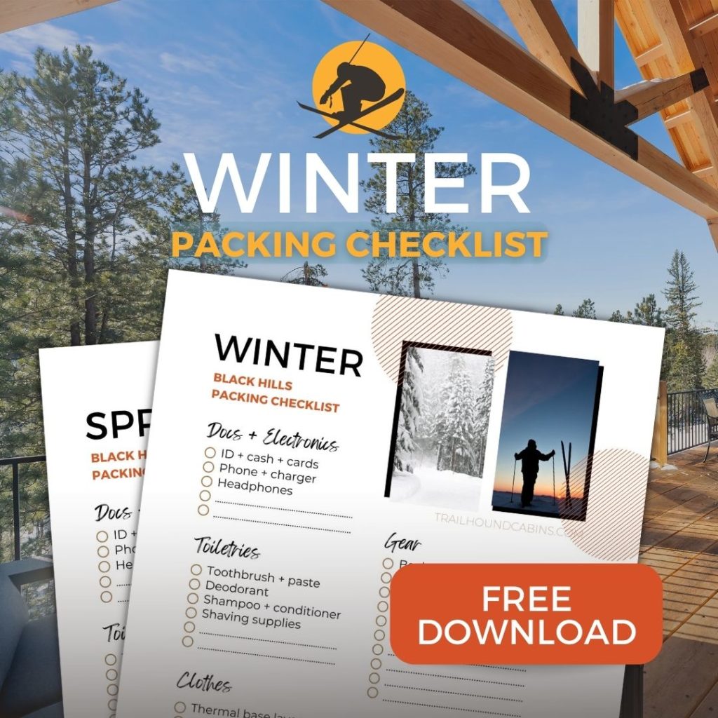 Winter Black Hills Packing List